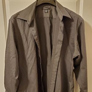 Express black/gray dress shirt